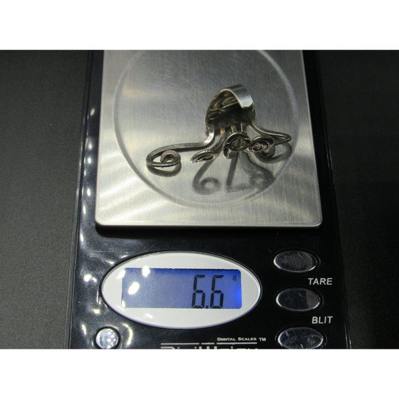 Size 8 Sterling Silver Fancy Swirls Large Finger Band Ring Vintage Statement - Picture 9 of 9